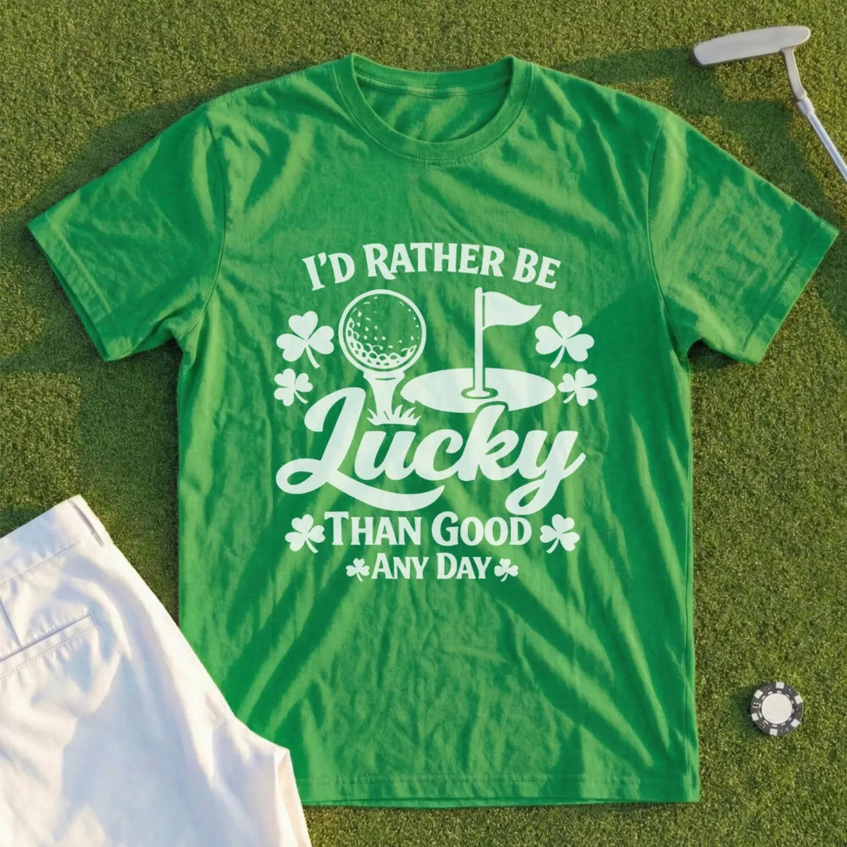 I'd Rather Be Lucky Than Good. Tee