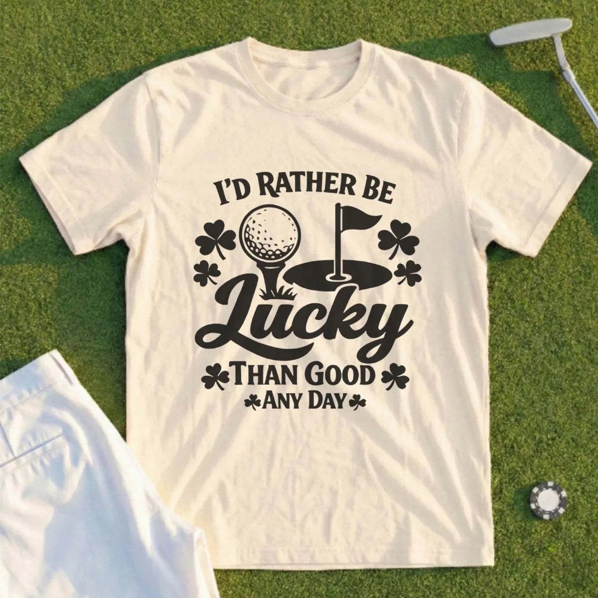 I'd Rather Be Lucky Than Good. Tee