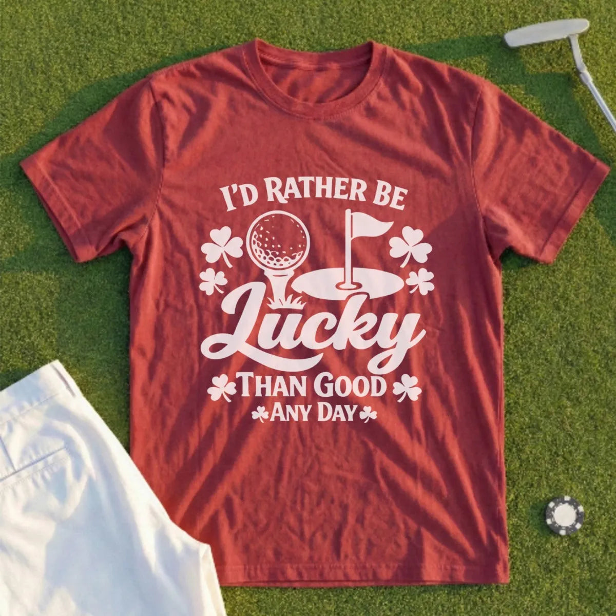 I'd Rather Be Lucky Than Good. Tee