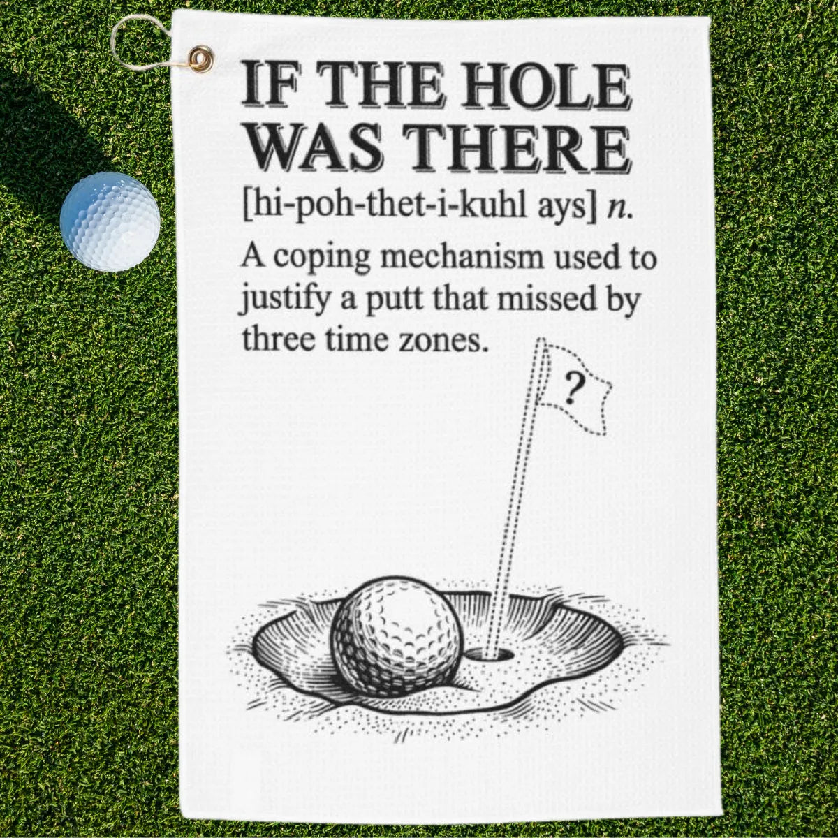 If The Hole Was There Golf Towel