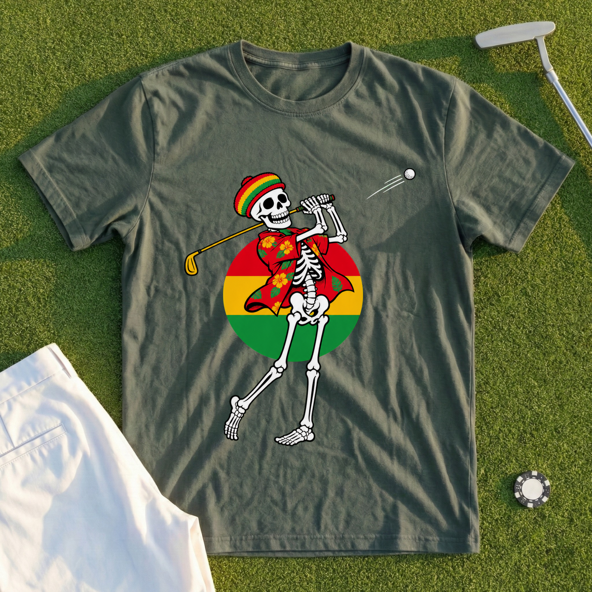 Island Swing, Skeleton Follow-Through Tee