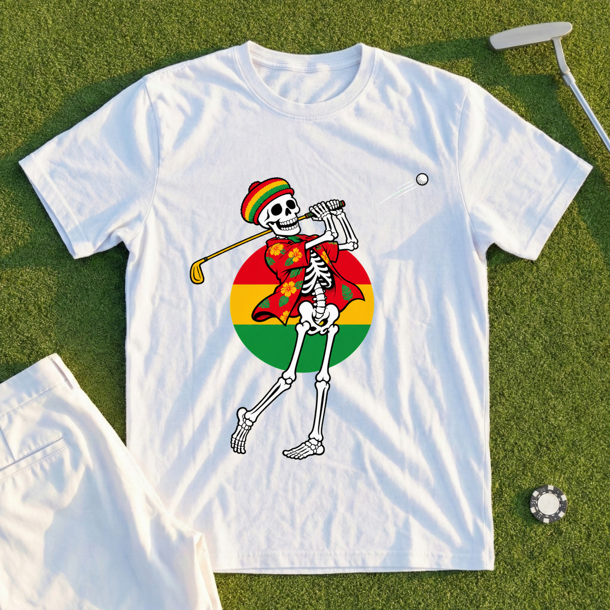 Island Swing, Skeleton Follow-Through Tee