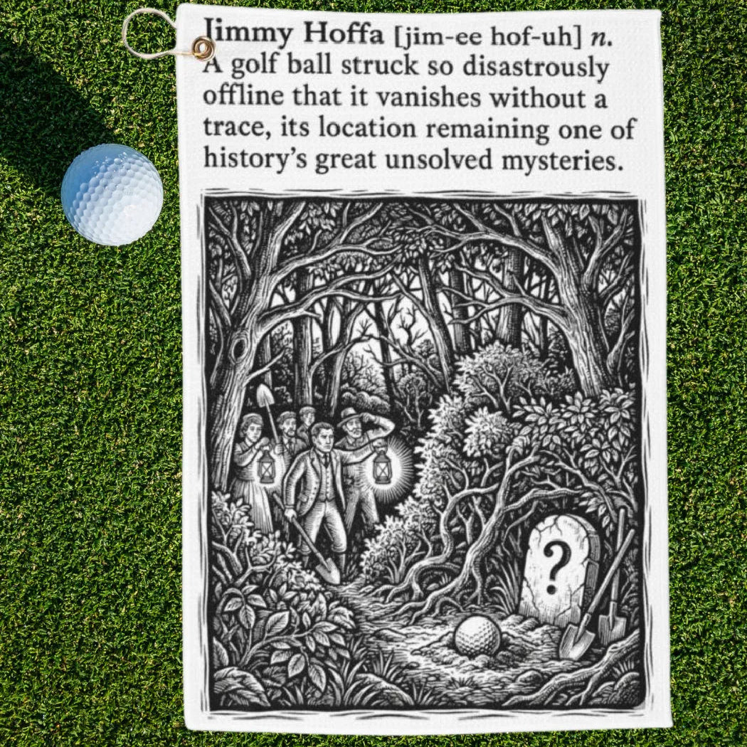 Jimmy Hoffa Dictionary Definition Golf Towel