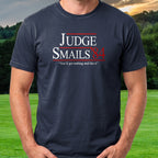 Judge Smails '84 Tee worn on the golf course, Navy