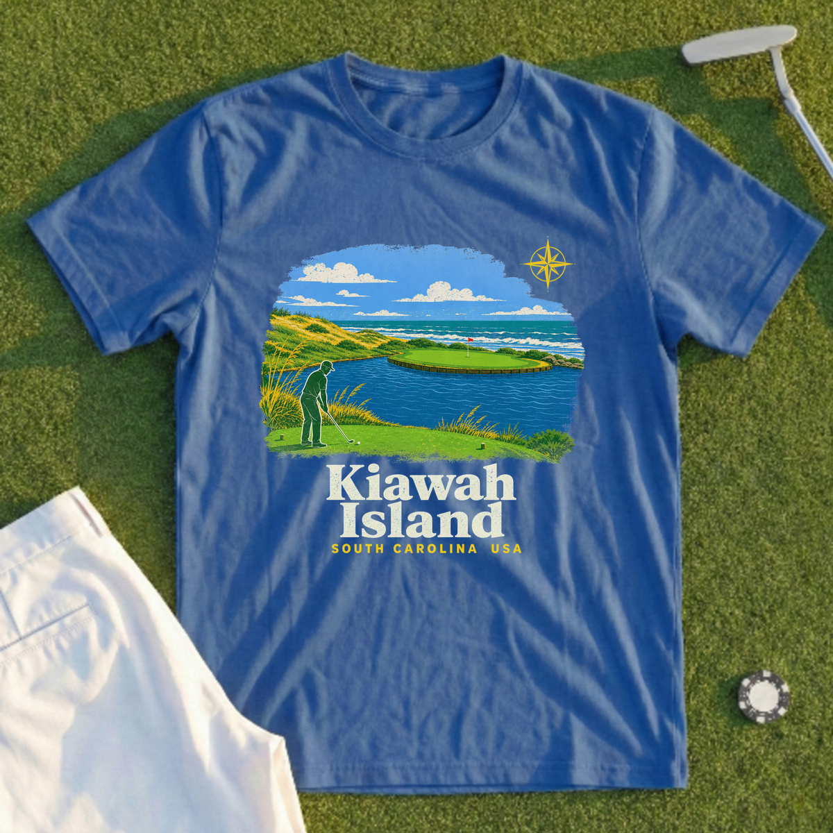 Kiawah Island, Ocean Course Travel Poster Tee