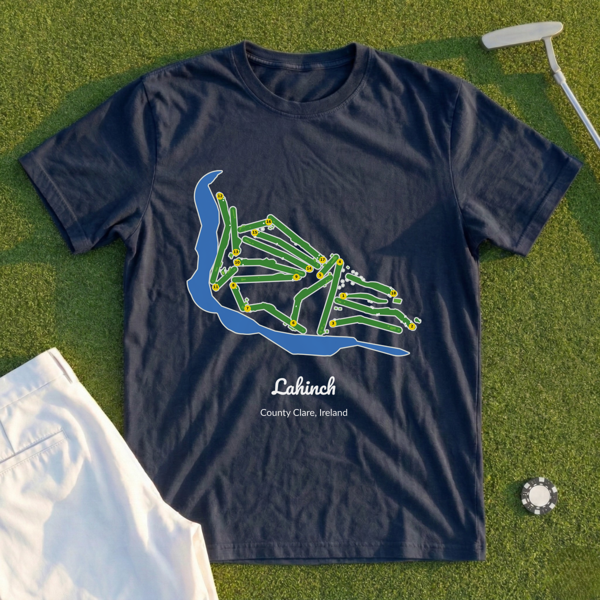 Lahinch, Course Map Tee
