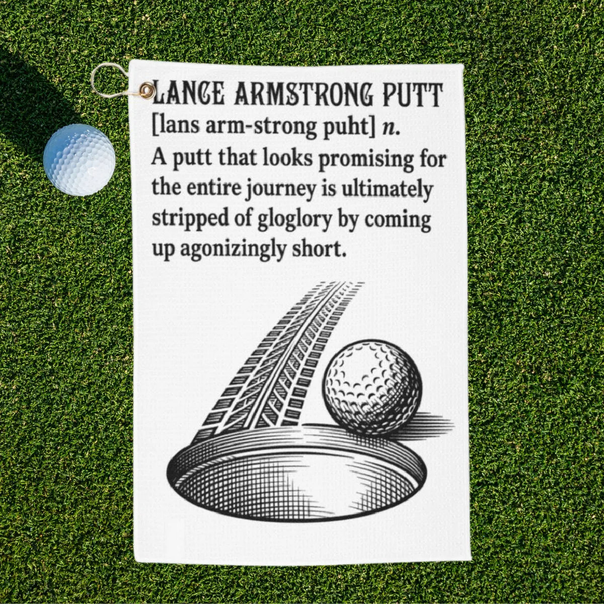 Lance Armstrong Putt Golf Towel