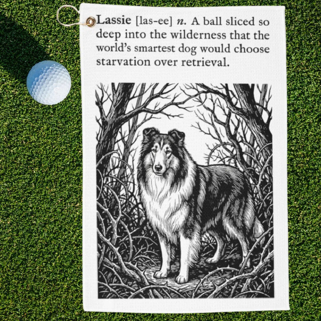 Lassie Dictionary Definition Golf Towel