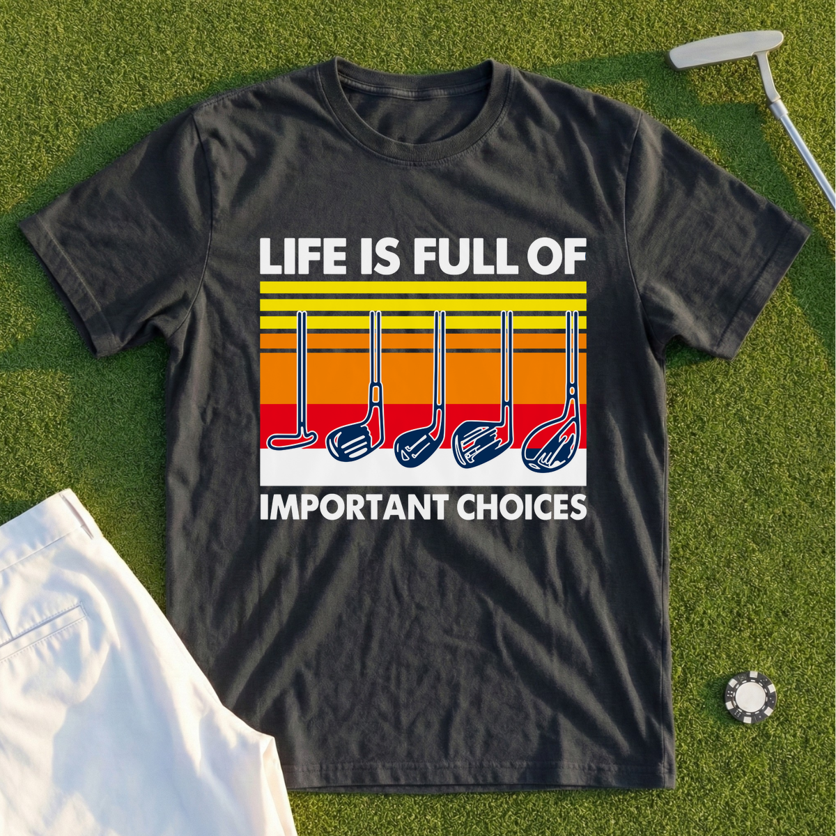 Life Is Full Of Important Choices Retro Tee