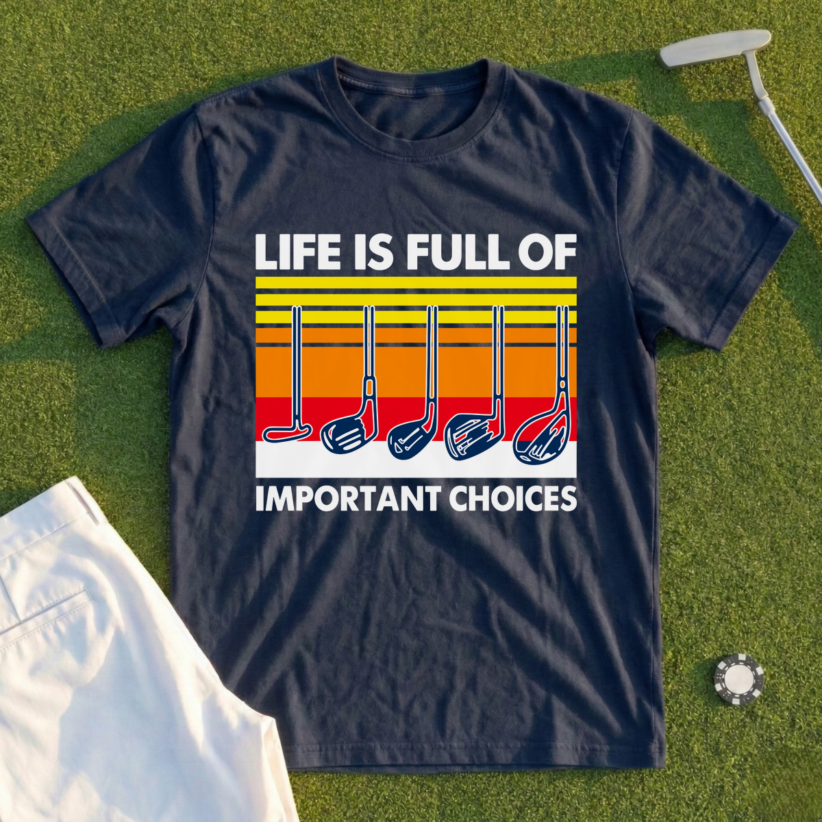 Life Is Full Of Important Choices Retro Tee