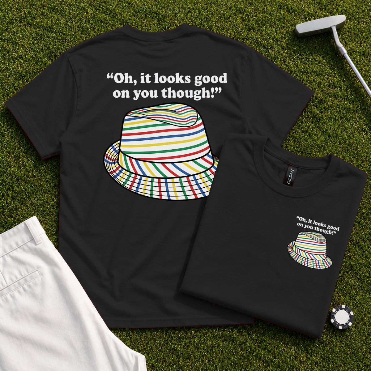 Looks Good On You Though Back Print Tee