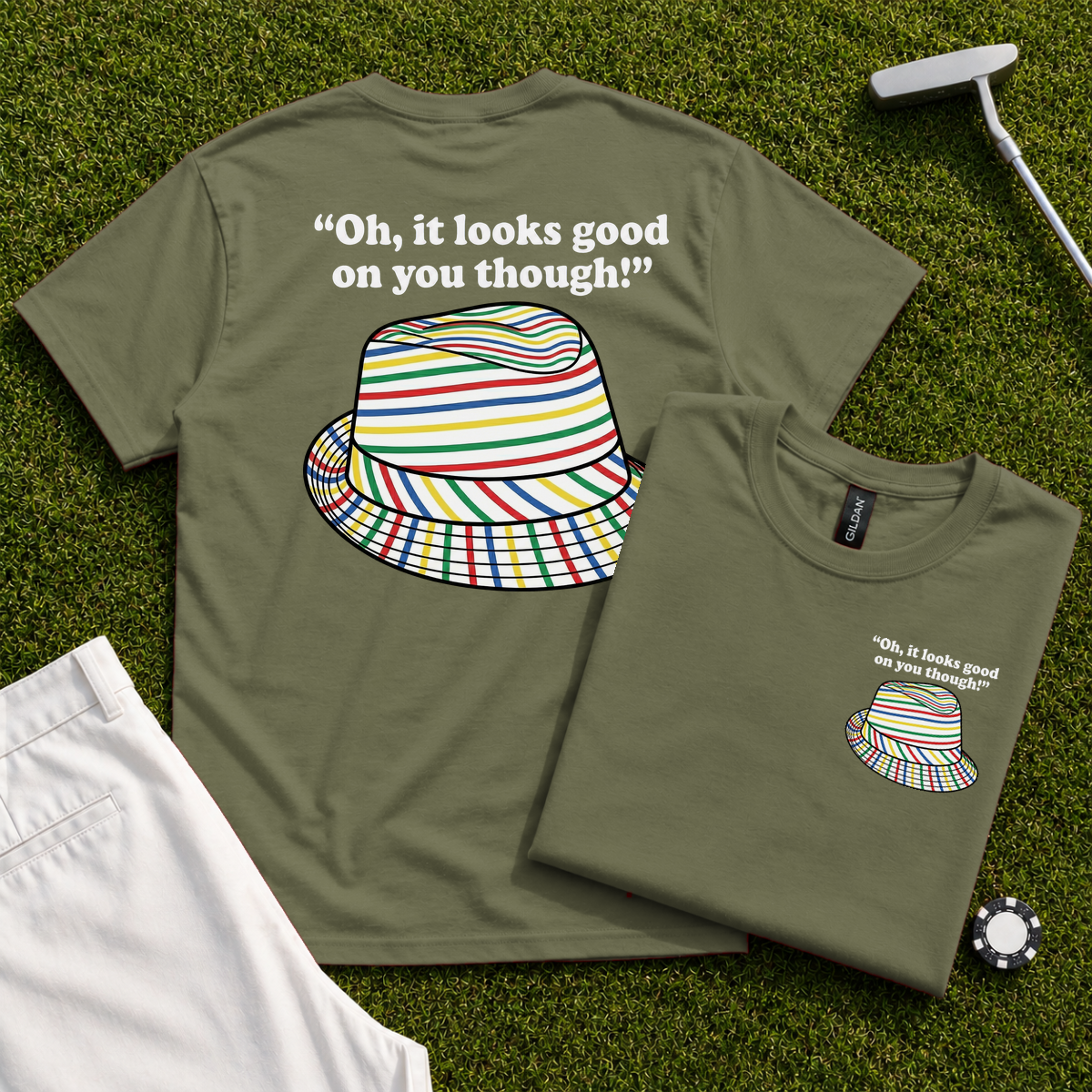 Looks Good On You Though Back Print Tee