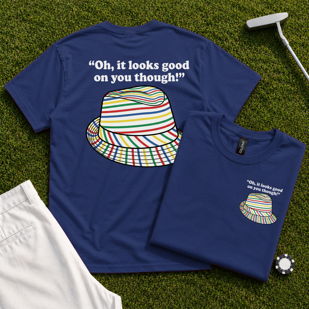 Looks Good On You Though Back Print Tee