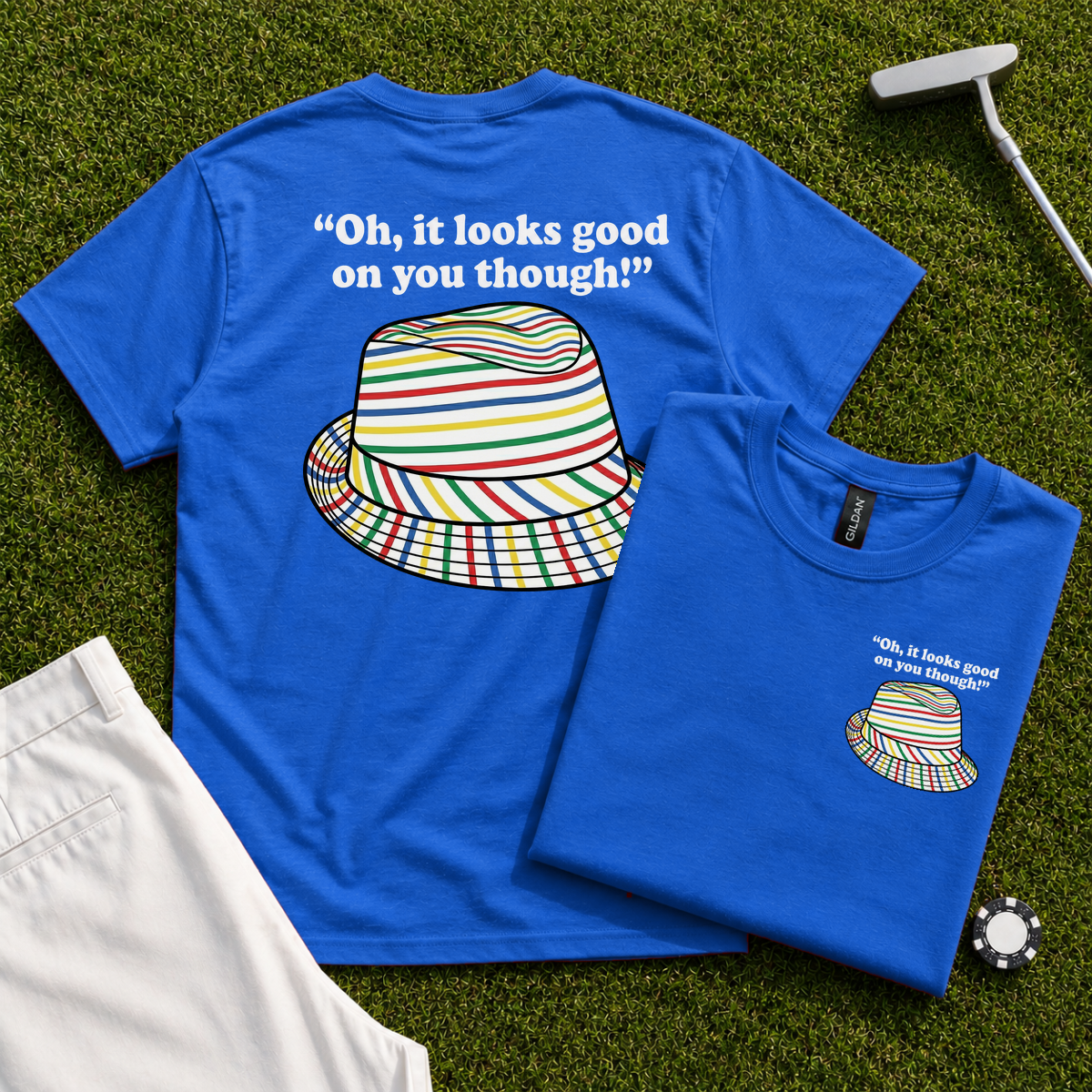 Looks Good On You Though Back Print Tee