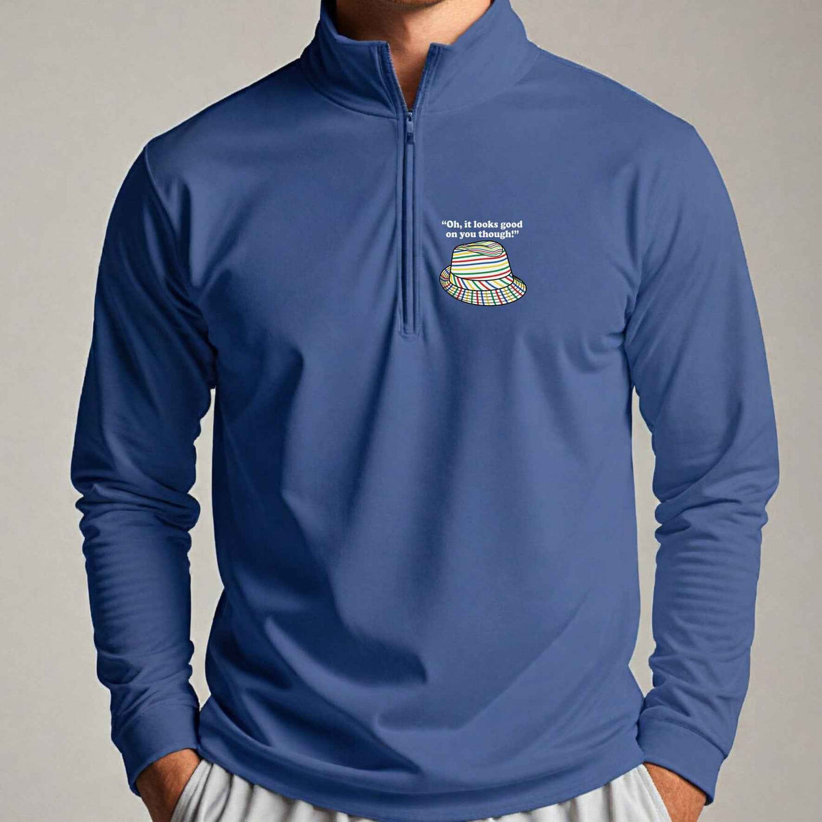 Looks Good On You Though Quarter Zip worn