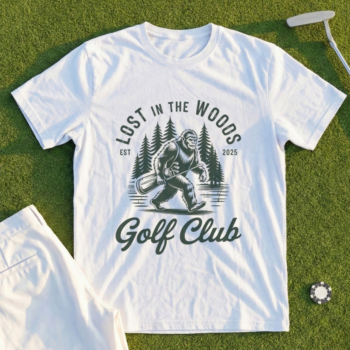 Lost In The Wood Golf Club Tee