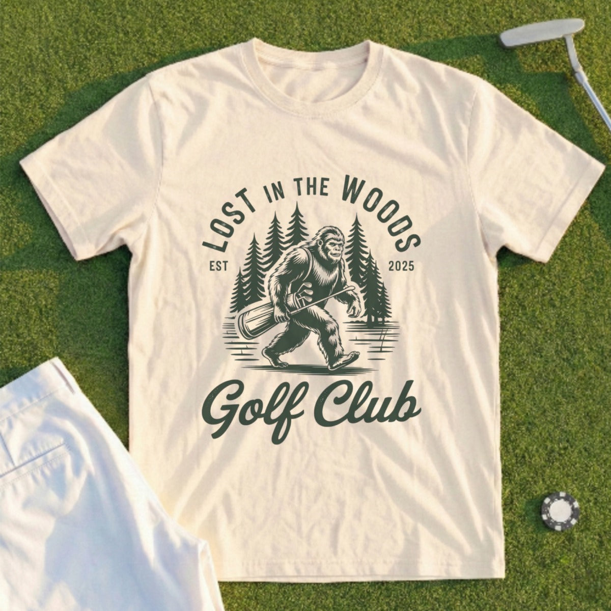 Lost In The Wood Golf Club Tee