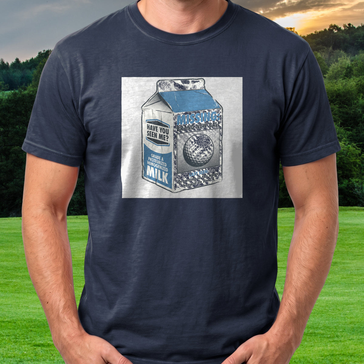 MISSING: Brand New Ball Tee worn on the golf course, Navy