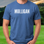 MULLIGAN Dimples Tee worn on the golf course, Royal