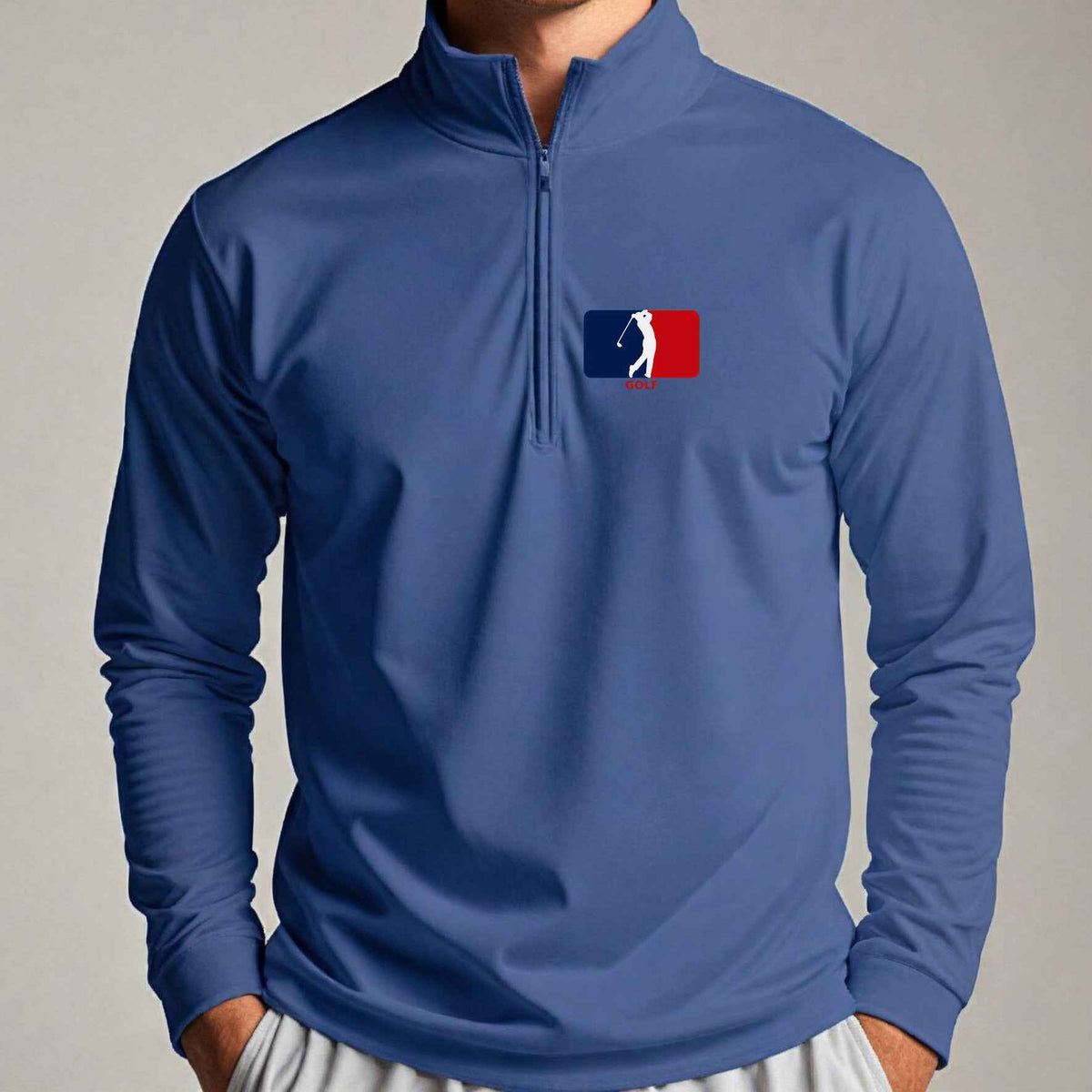 Major League Golf Quarter Zip worn