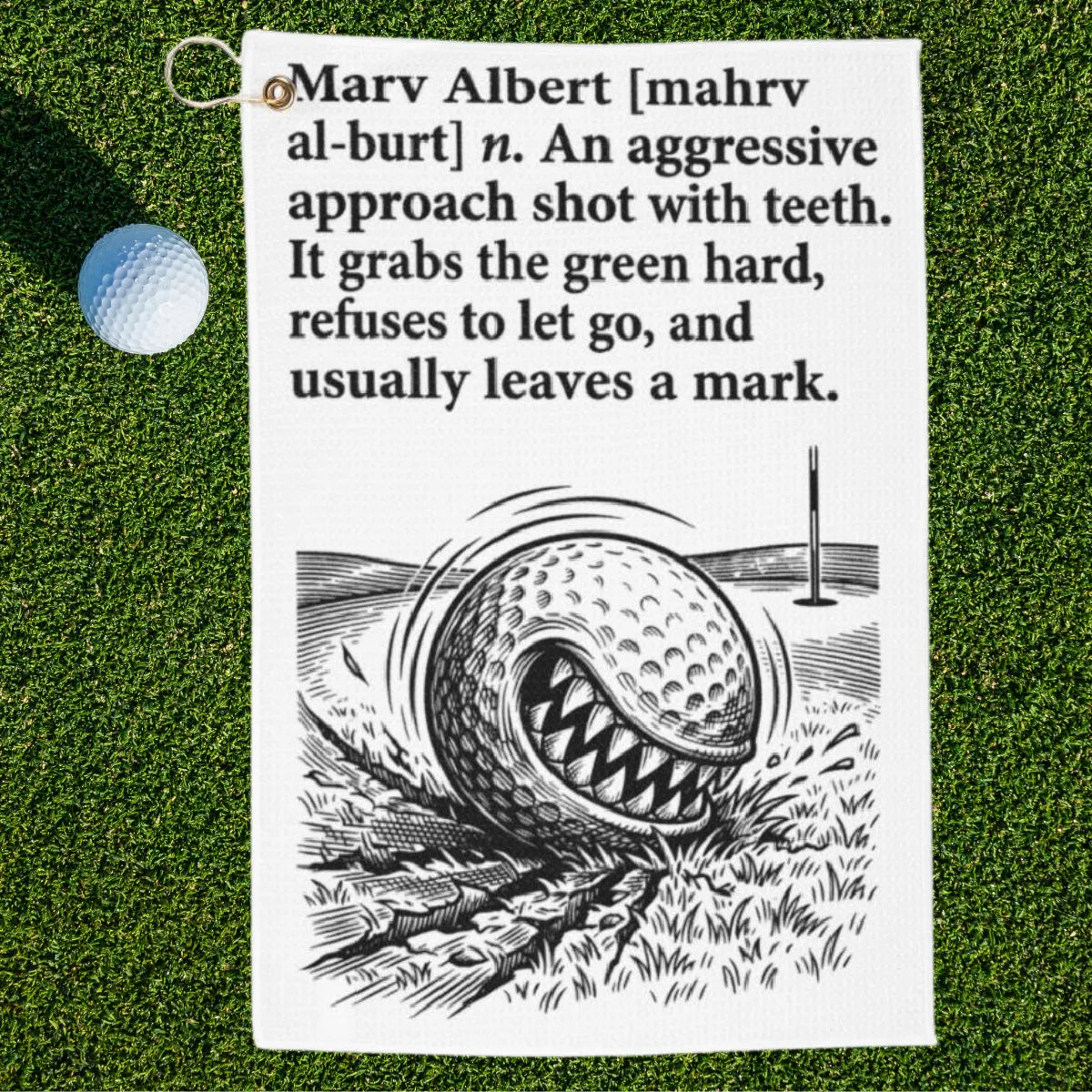 Marv Albert Golf Towel