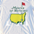Master Of Nothing Tee, print close-up on White