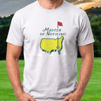 Master Of Nothing Tee worn on the golf course, White