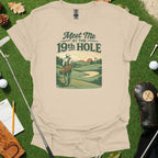 Meet Me At 19th Hole Retro Landscape Tee