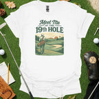 Meet Me At 19th Hole Retro Landscape Tee