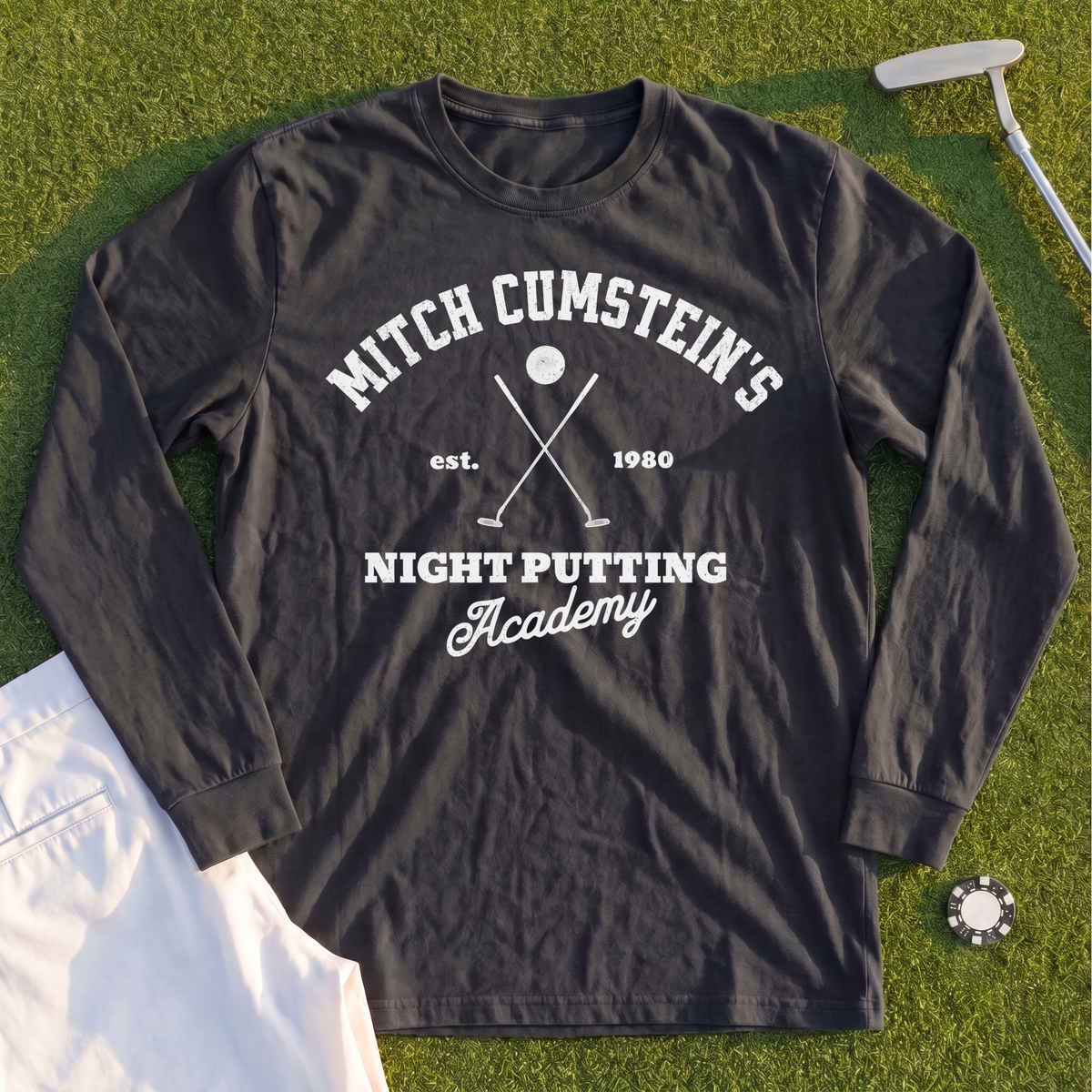 Mitch Cumstein Night Putting Long Sleeve Tee