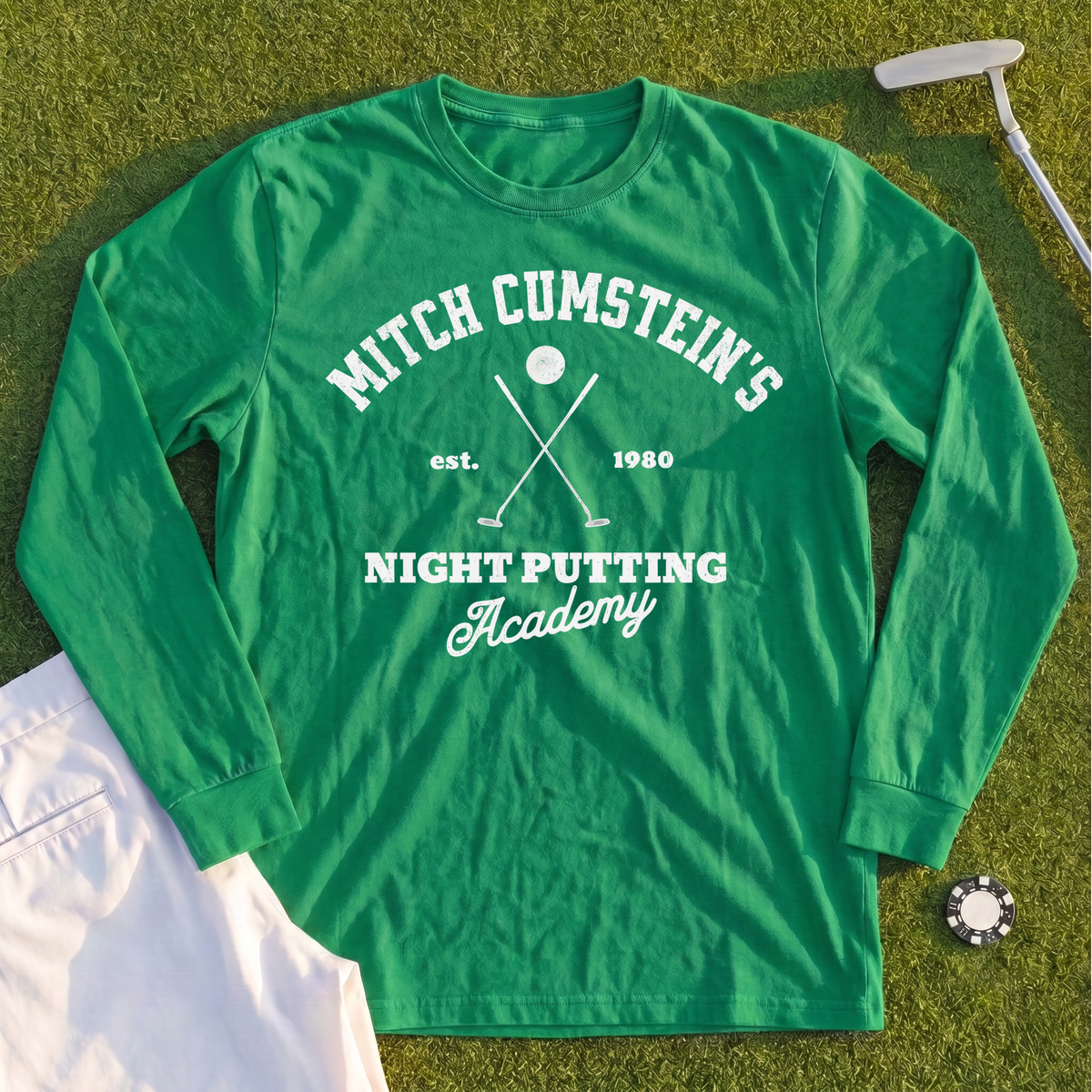 Mitch Cumstein Night Putting Long Sleeve Tee