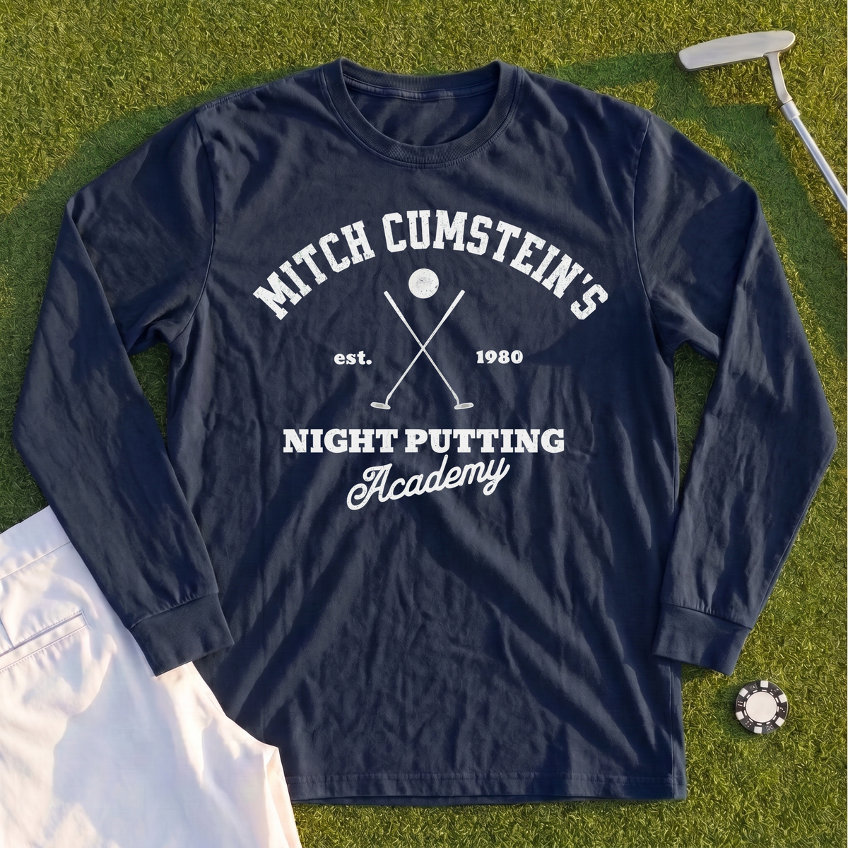 Mitch Cumstein Night Putting Long Sleeve Tee