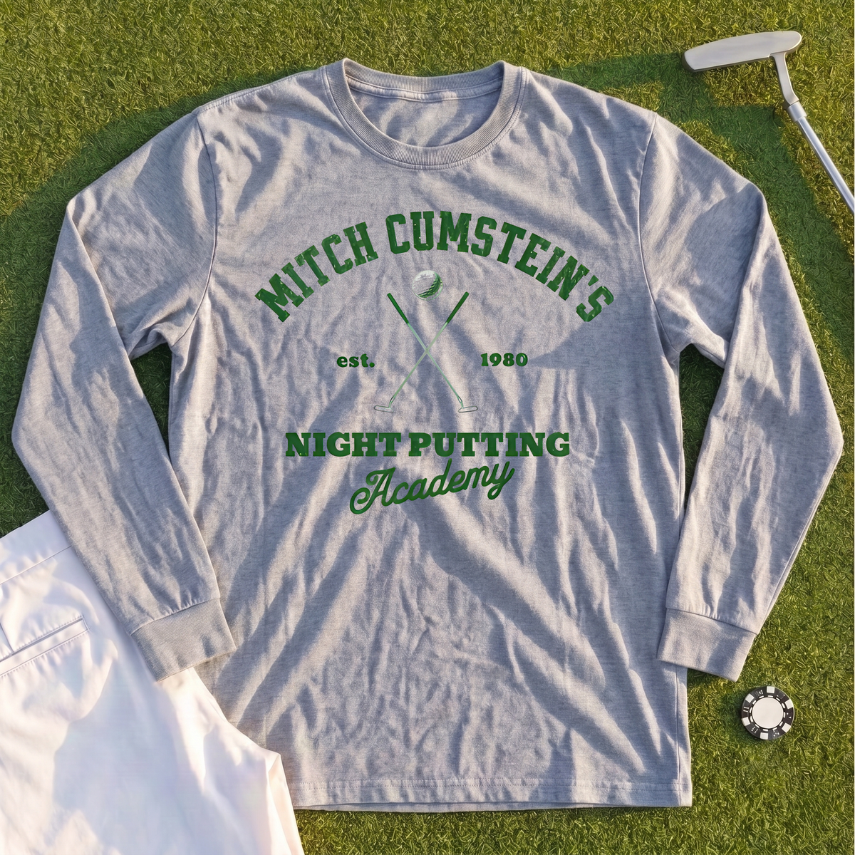 Mitch Cumstein Night Putting Long Sleeve Tee