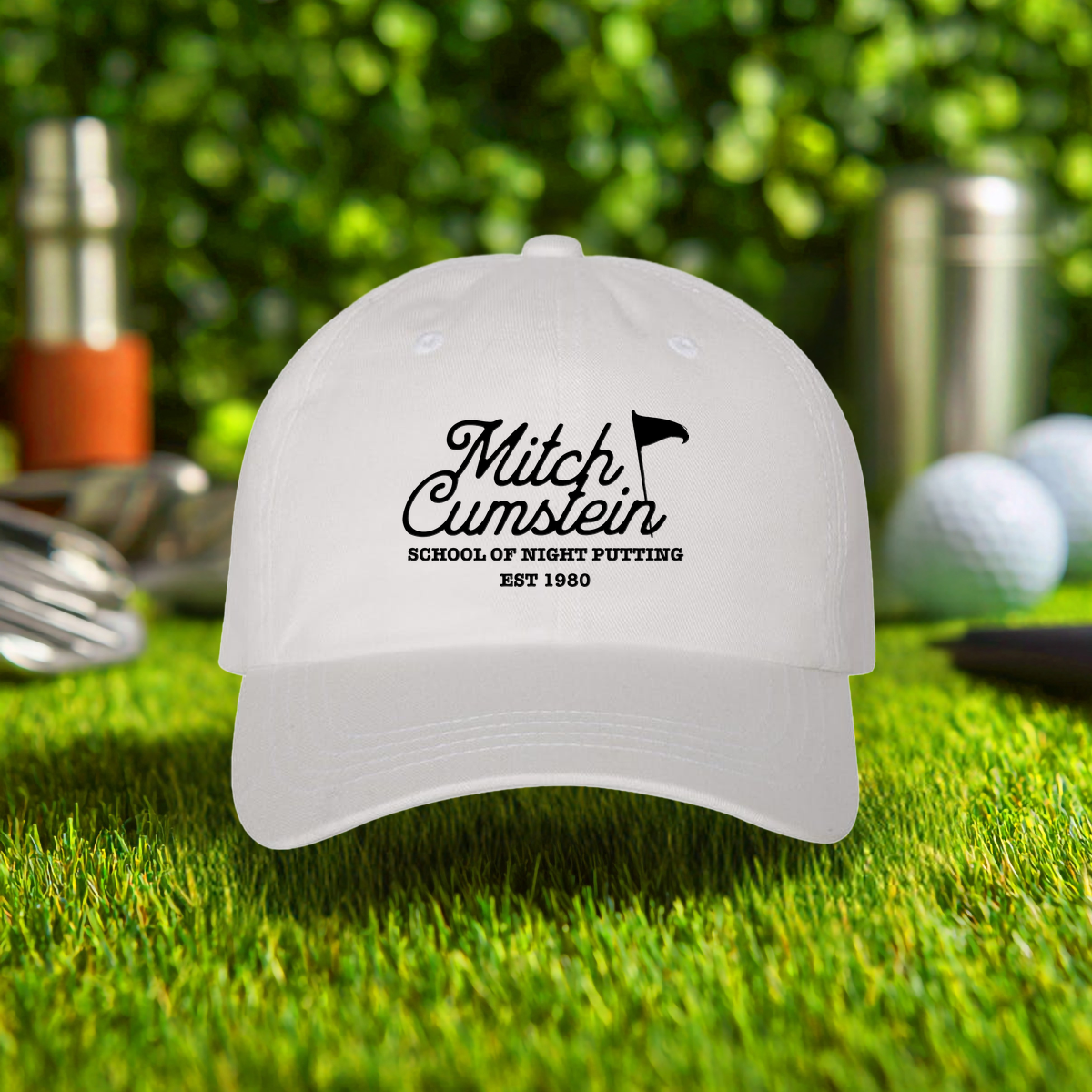 Mitch Cumstein School Of Night Putting Embroidered Hat