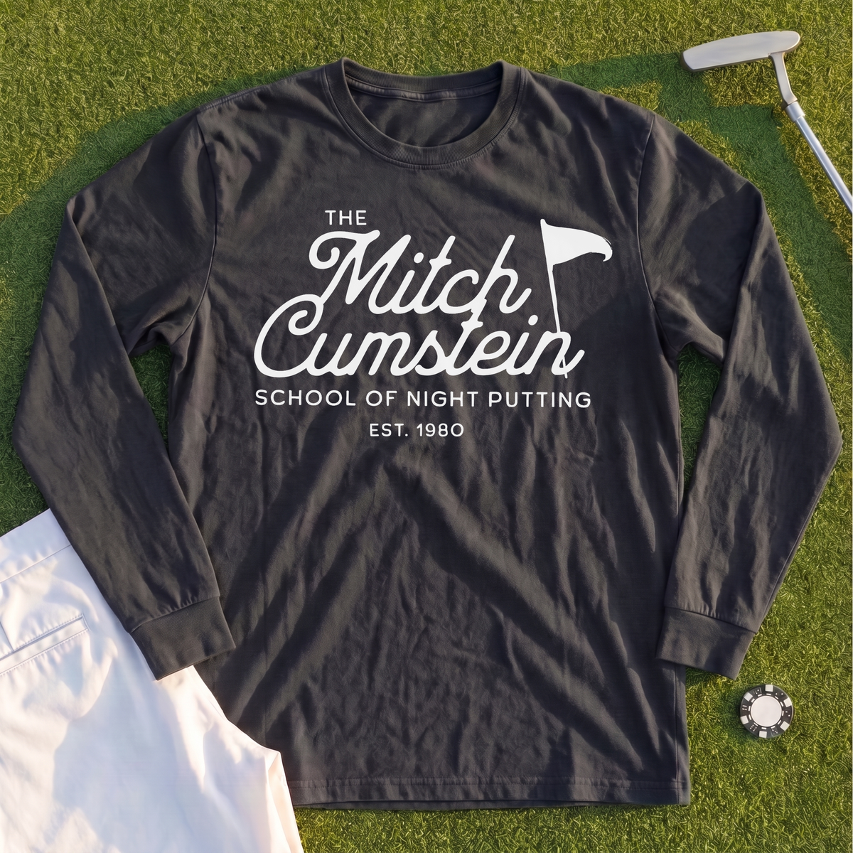 Mitch Cumstein School Of Night Putting Long Sleeve Tee