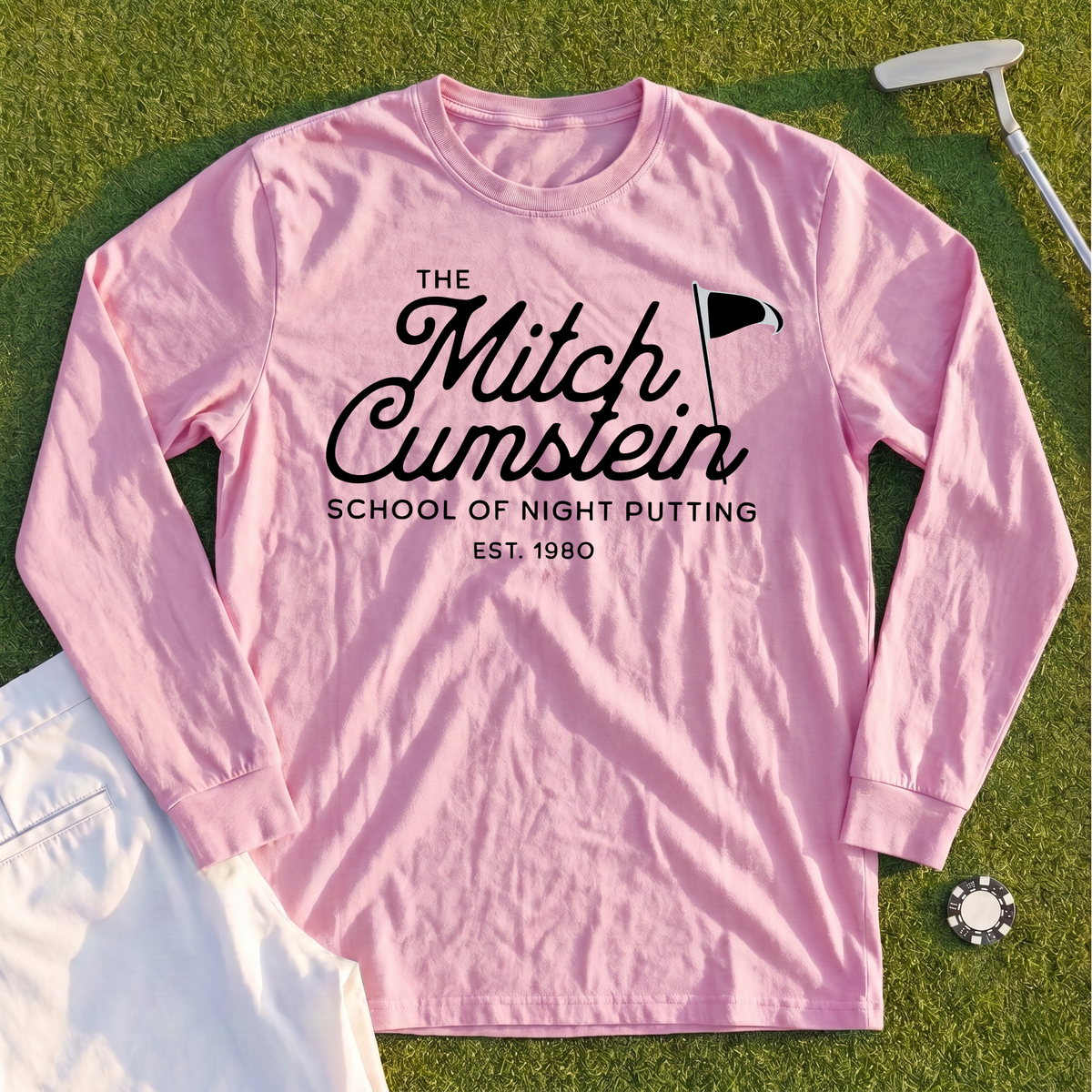 Mitch Cumstein School Of Night Putting Long Sleeve Tee