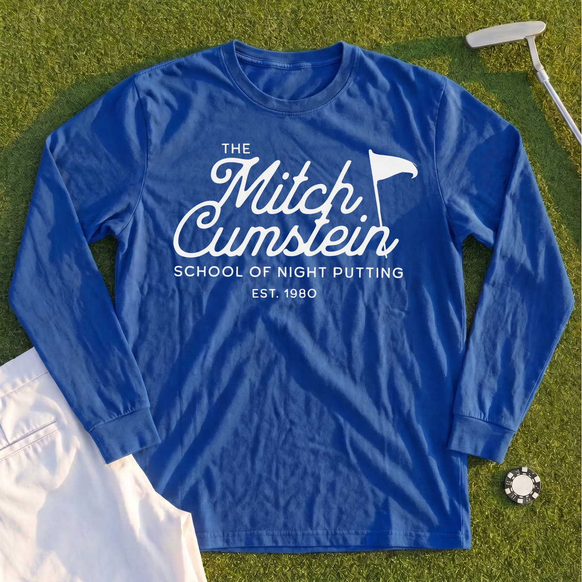 Mitch Cumstein School Of Night Putting Long Sleeve Tee