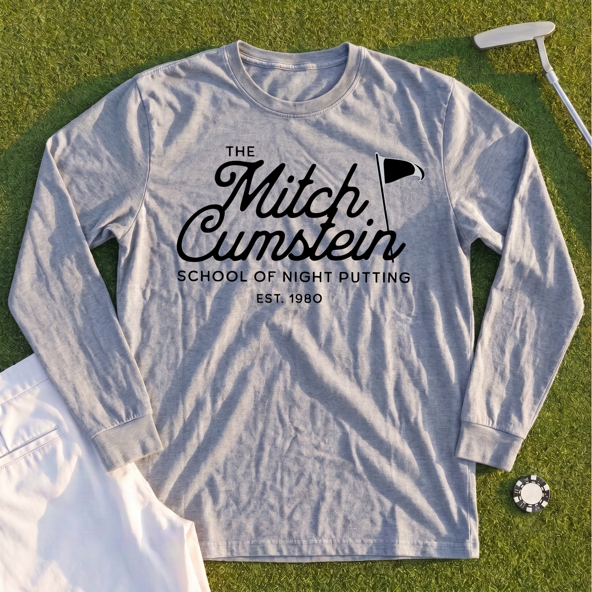 Mitch Cumstein School Of Night Putting Long Sleeve Tee