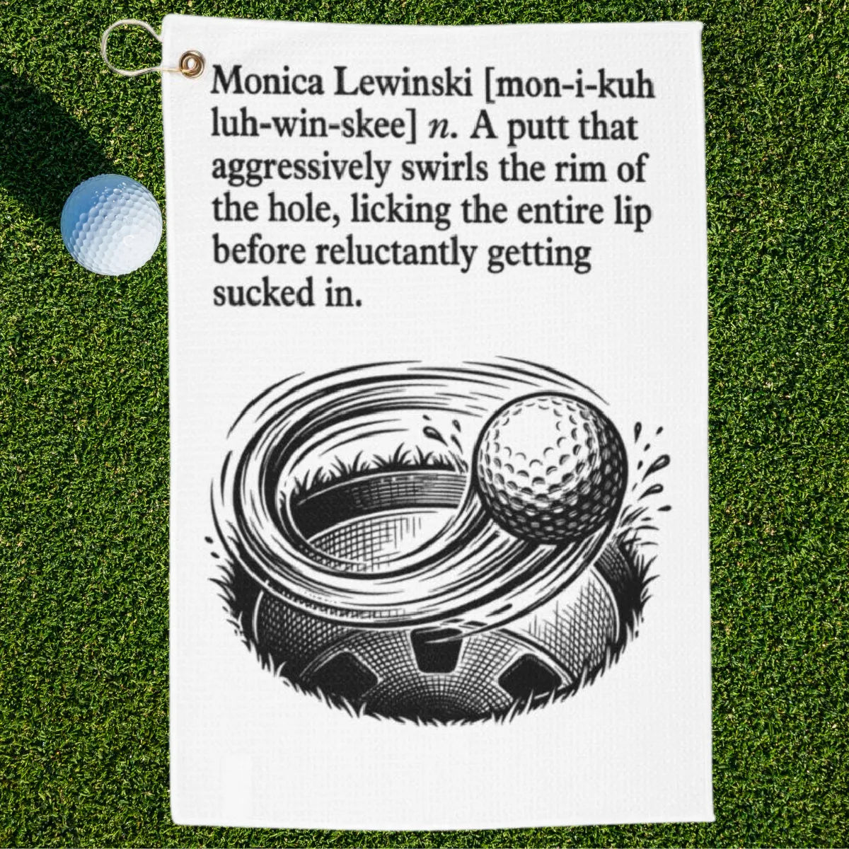 Monica Lewinski Golf Towel