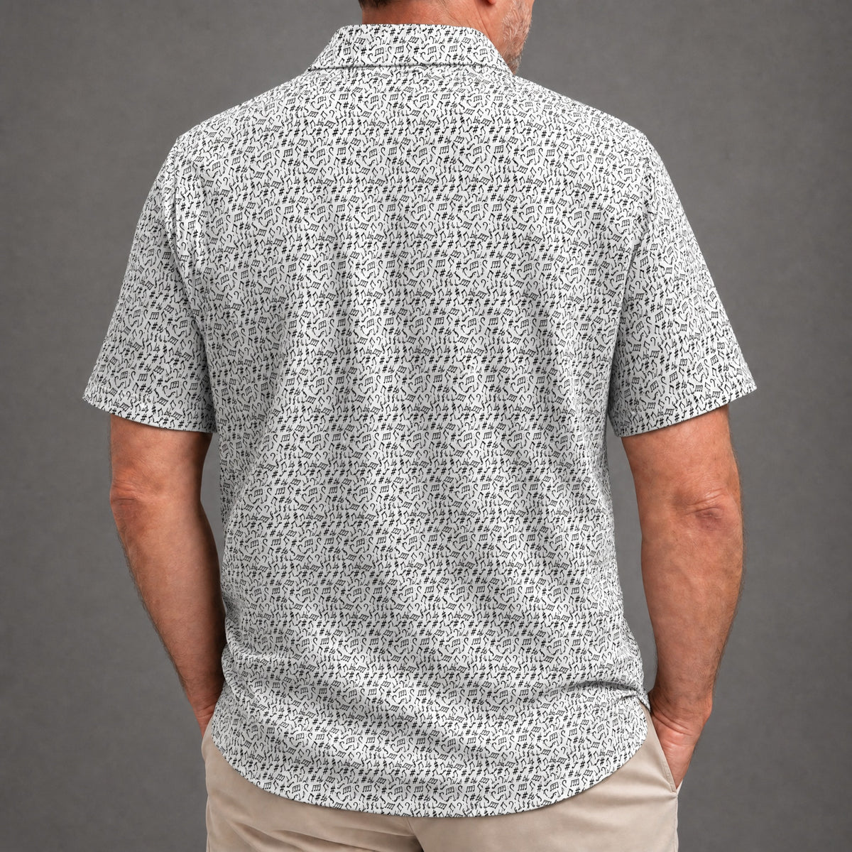 Music Notes Performance Print Polo