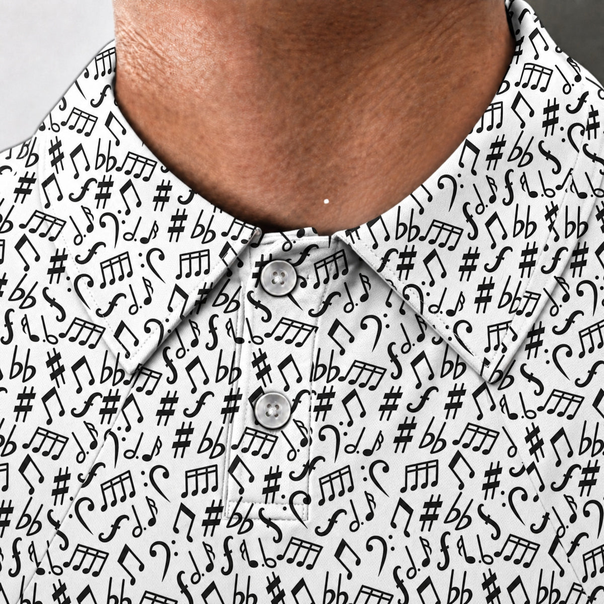 Music Notes Performance Print Polo