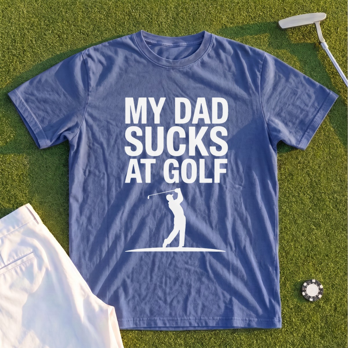 My Dad Sucks At Golf Premium Tee