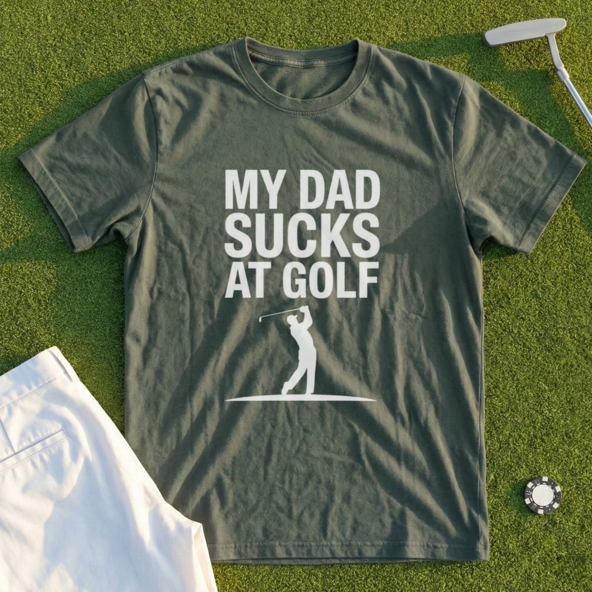 My Dad Sucks At Golf Tee