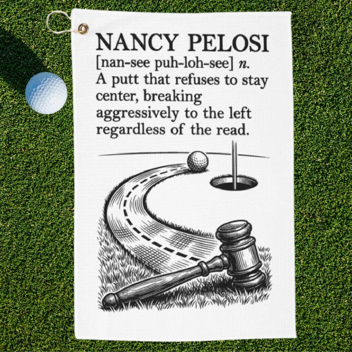 Nancy Pelosi Golf Towel