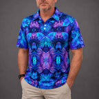 Neon Jungle Performance Print Polo