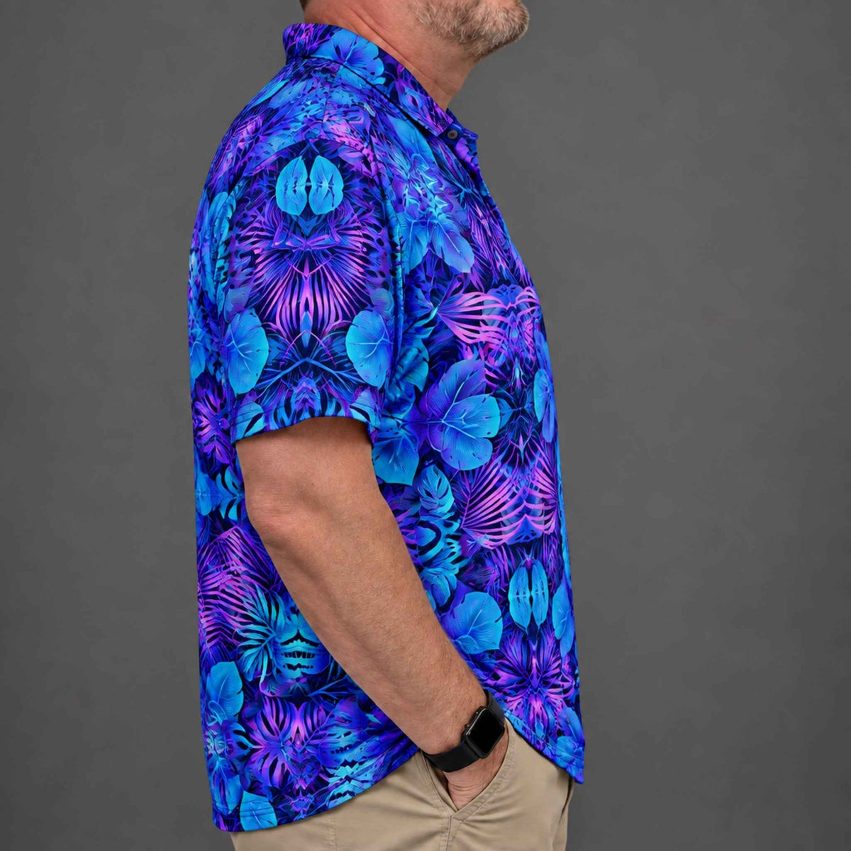 Neon Jungle Performance Print Polo