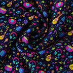 Neon Music Performance Print Polo