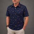 Neon Music Performance Print Polo