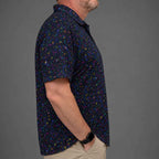 Neon Music Performance Print Polo
