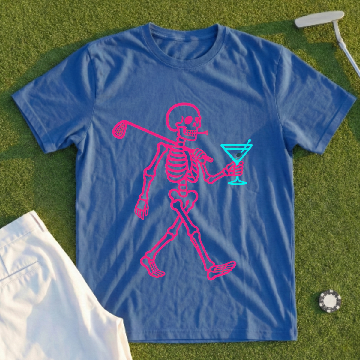 Neon Skeleton Strut Tee
